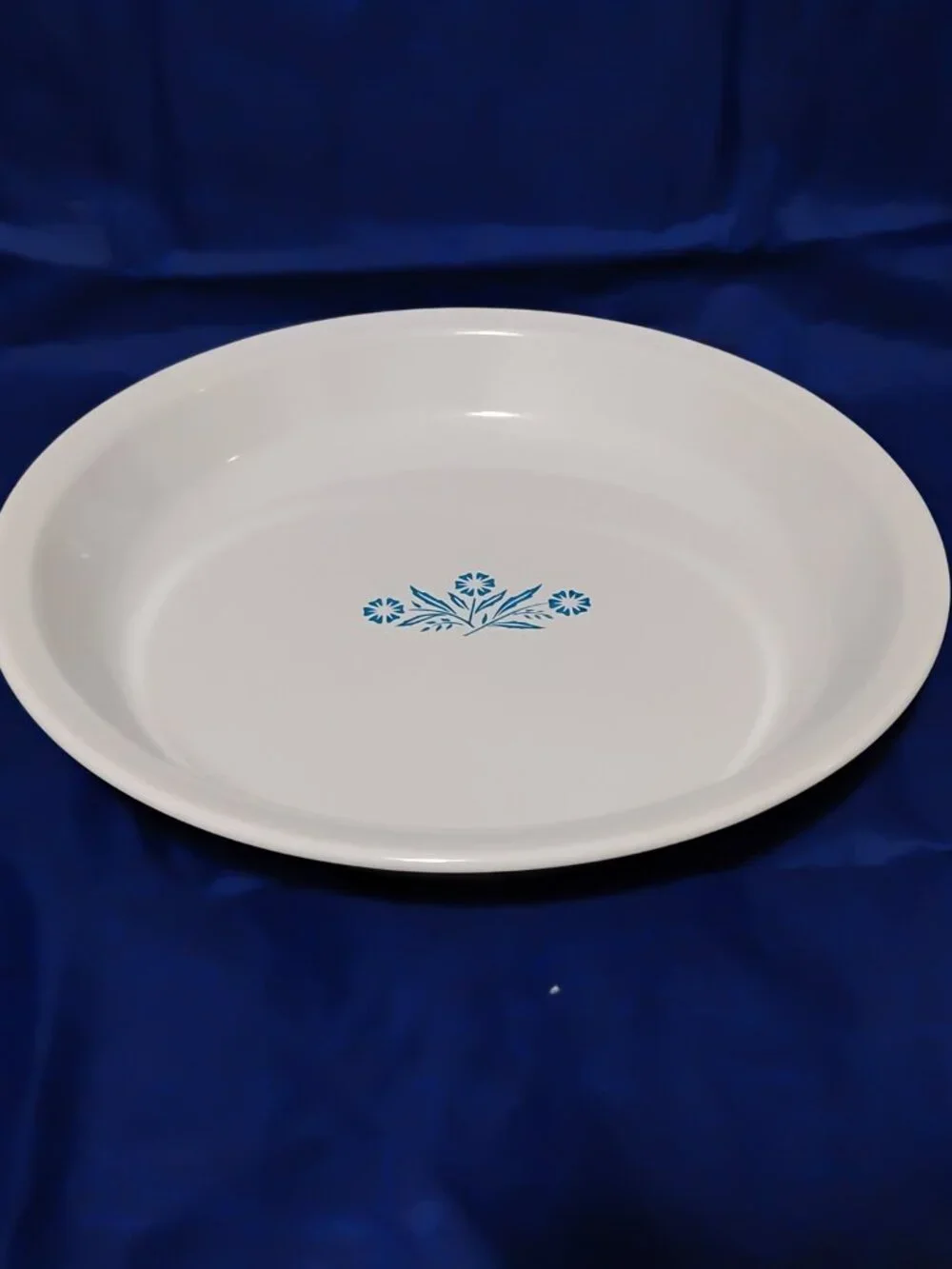 Vintage Corning Ware BLUE CORNFLOWER Baking Pie Plate Dish 9 Inch P-309